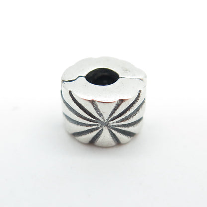 PANDORA 925 Sterling Silver Sunburst Clip Charm