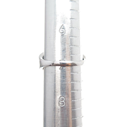 925 Sterling Silver Real Round-Cut Black & White Diamond Ring Size 7