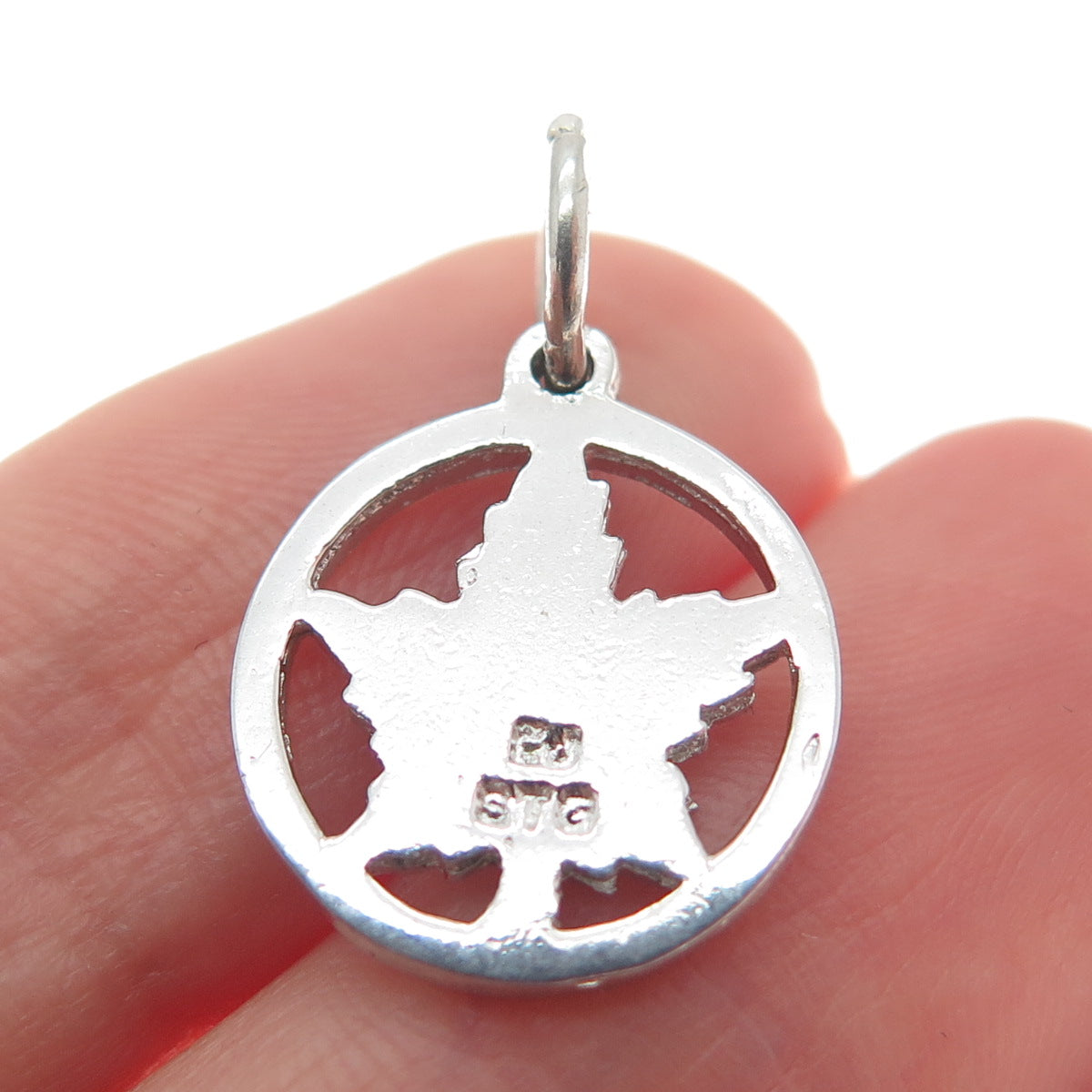 925 Sterling Silver Vintage Maple Leaf Minimalist Charm Pendant