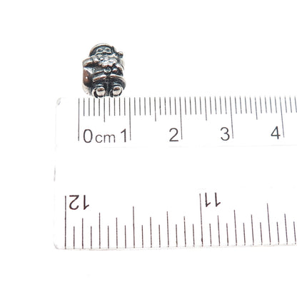 PANDORA 925 Sterling Silver Santa Claus Slide Bead Charm