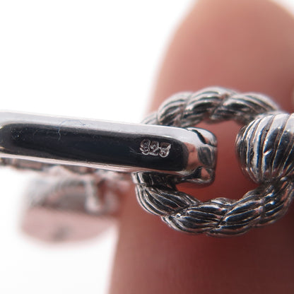 925 Sterling Silver Real Pearl & C Z Heart Key Padlock Dangle Pendant