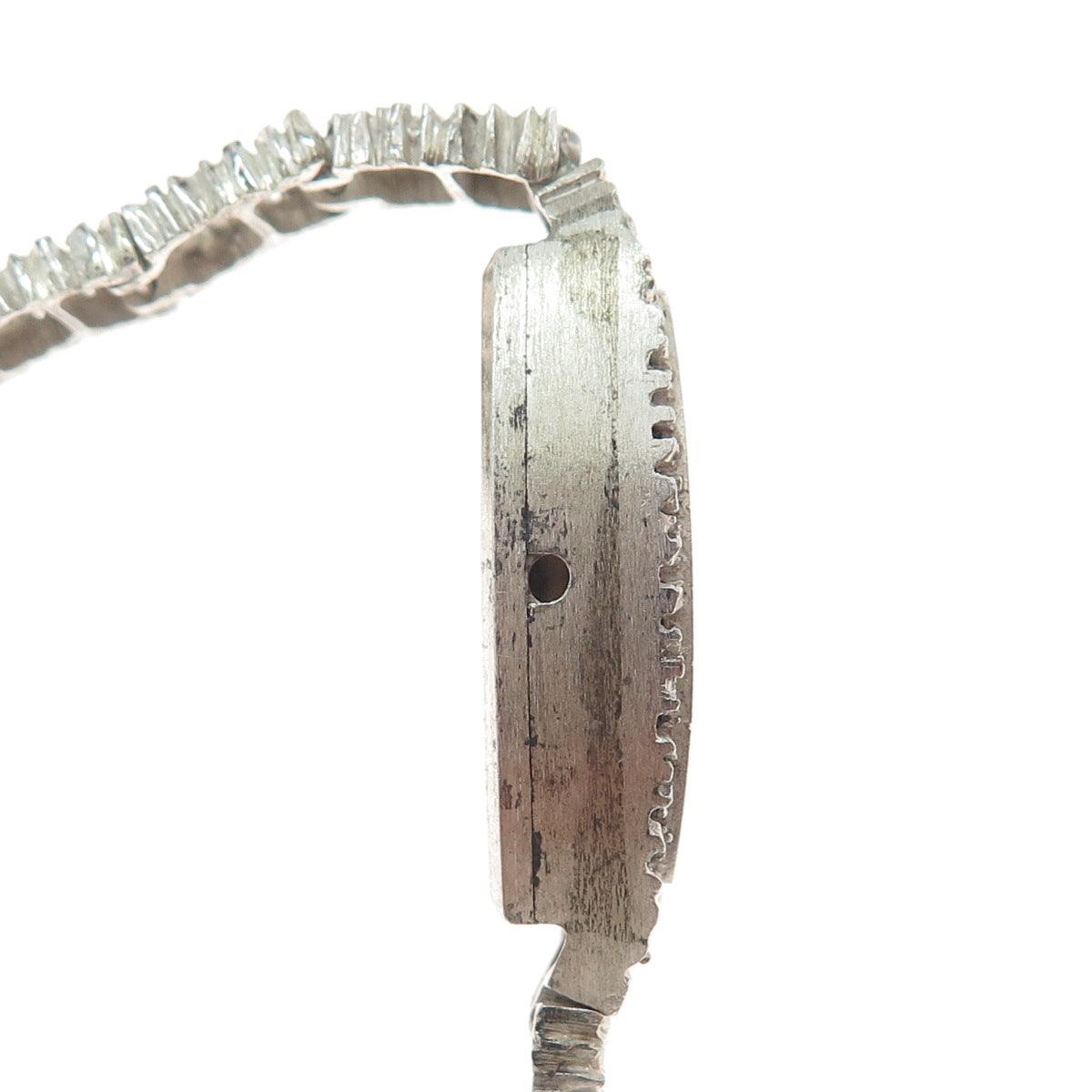 925 Sterling Silver Vintage Animal Pattern Ladies Watch Case Bracelet 6.25"