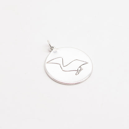 925 Sterling Silver Bird Charm Pendant