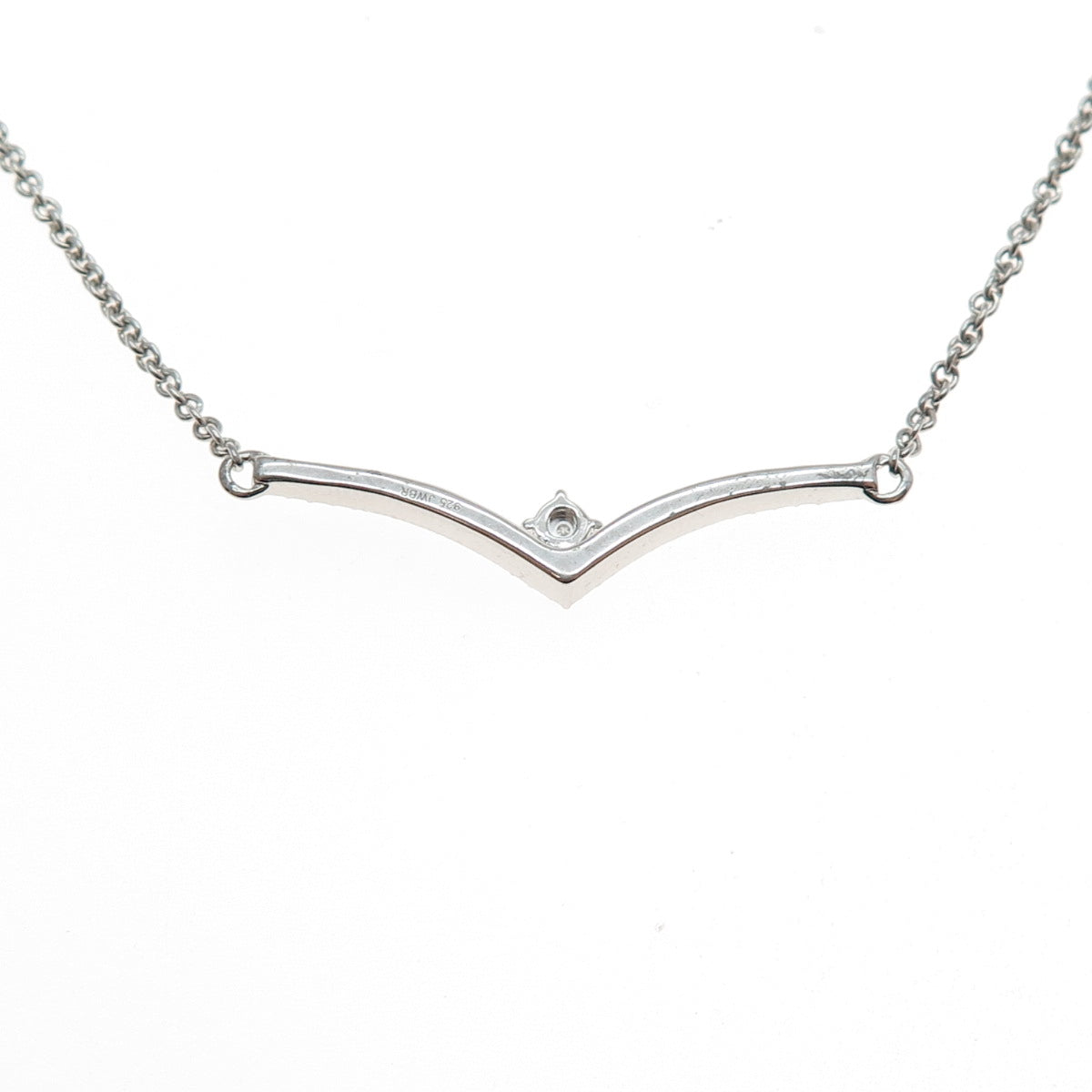 JANE SEYMOUR 925 Sterling Silver Real Diamond Cable Chain Necklace 16-18"