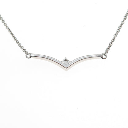 JANE SEYMOUR 925 Sterling Silver Real Diamond Cable Chain Necklace 16-18"