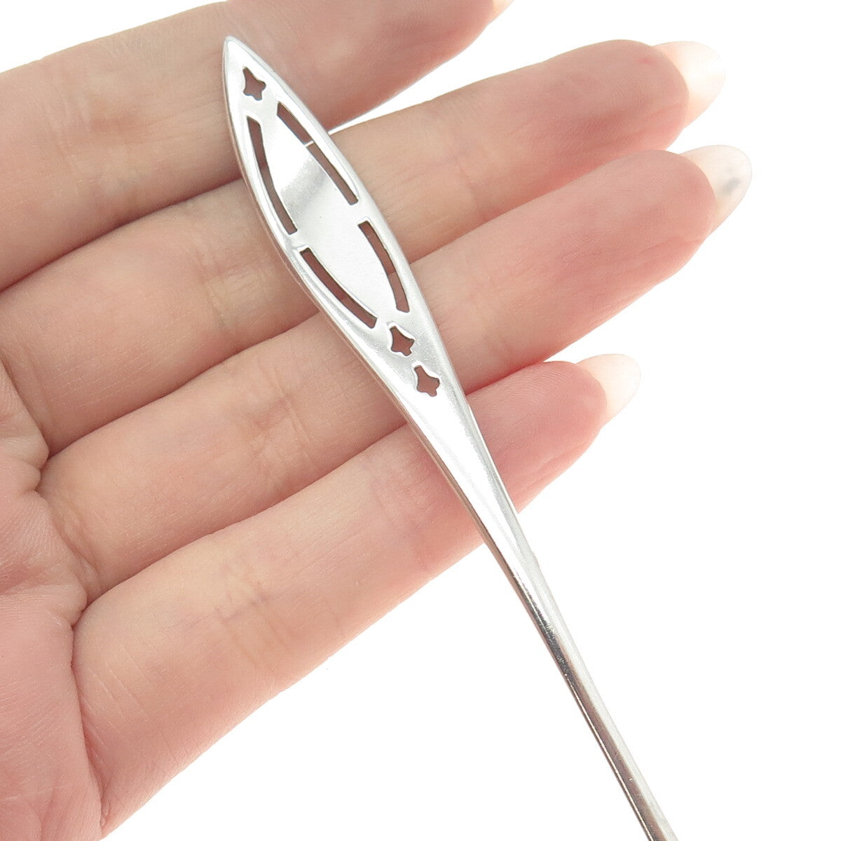 WEIDLICH 925 Sterling Silver Antique Art Deco WED2 Solid Piece Cream Ladle
