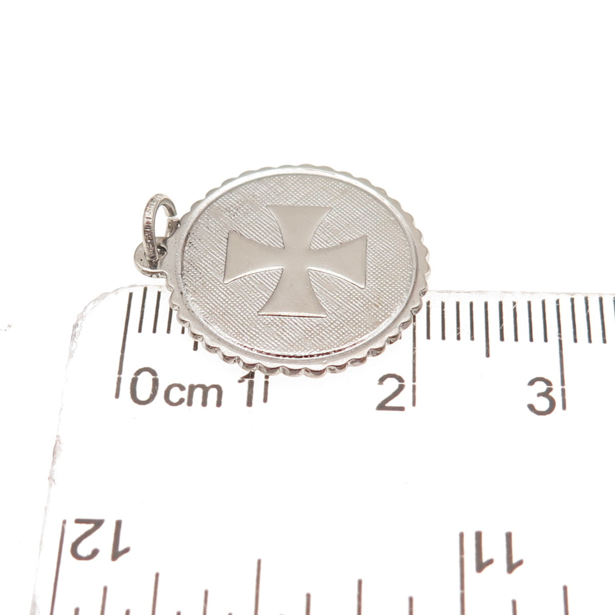 Elco 925 Sterling Silver Vintage Maltese Cross Charm Pendant