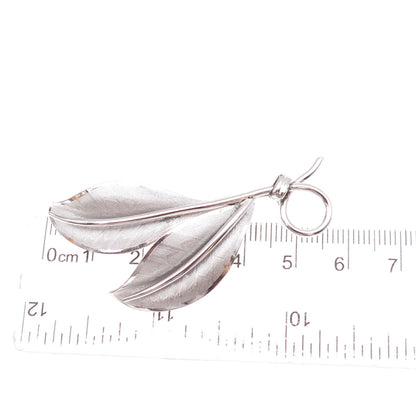 Danecraft 925 Sterling Silver Vintage Floral Leaf Pin Brooch