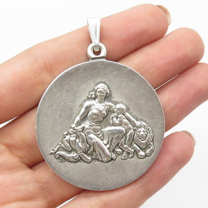 925 Sterling Silver Vintage The Wittnauer Mint Mother O Mine R. Kipling Pendant