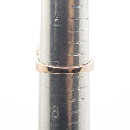 DSMK 925 Sterling Silver Gold Plated Morganite Gem C Z Statement Ring Size 7.25