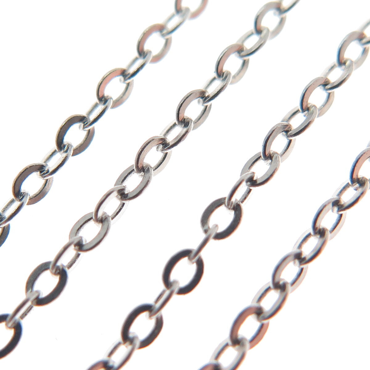 925 Sterling Silver Cable Chain Necklace 18"