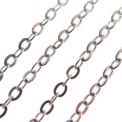 925 Sterling Silver Cable Chain Necklace 18"
