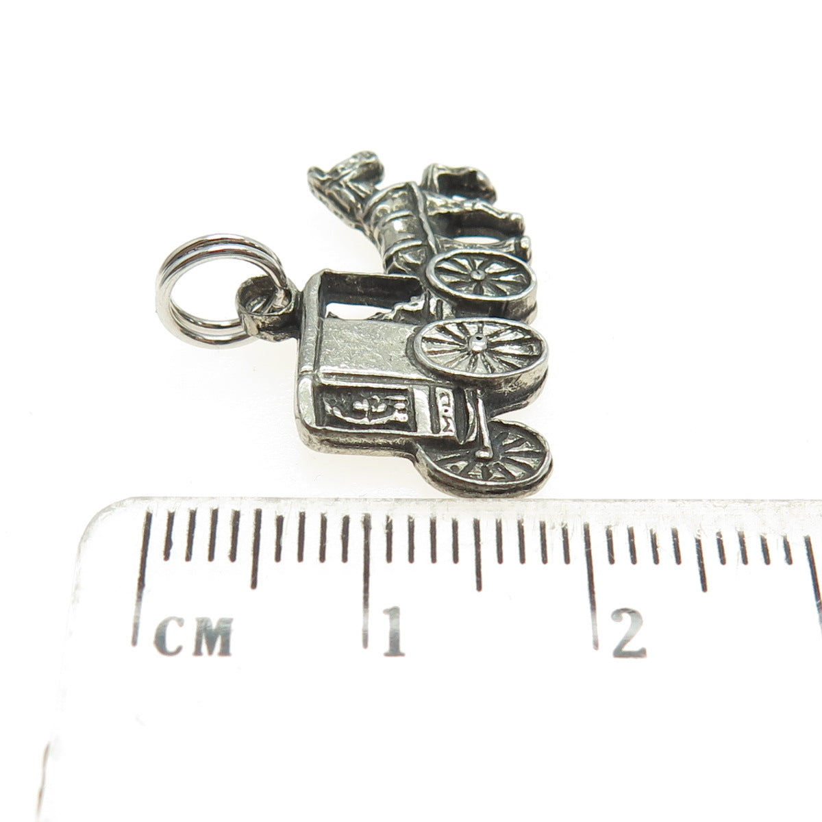 LANC CO. 925 Sterling Silver Vintage Dutch 1963 Horse Carriage Pendant