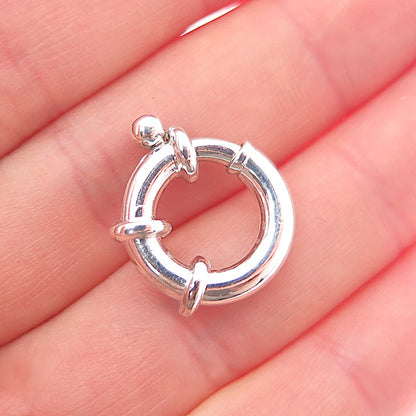 925 Sterling Silver Vintage Bracelet / Necklace Spring Ring Lock Clasp