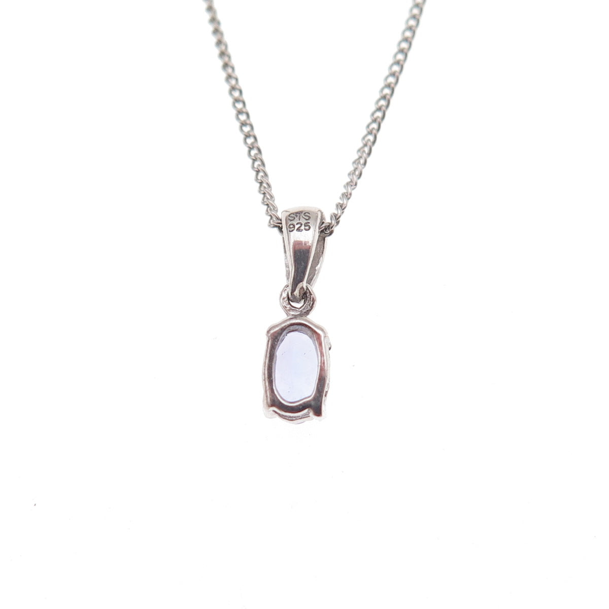 Chuck Clemency 925 Sterling Silver Real Tanzanite Cuban Chain Necklace 20"