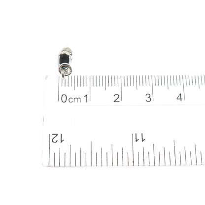 SUNWEST 925 Sterling Silver Vintage Shoe Oxidized Minimalist 3D Charm Pendant