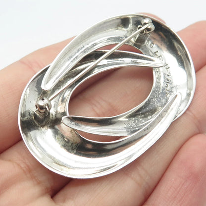 925 Sterling Silver Vintage Mexico Modernist Pin Brooch
