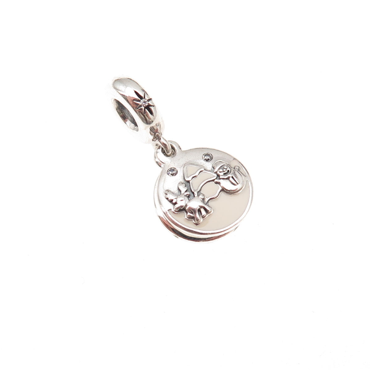 Pandora 925 Sterling Silver C Z Perfect Christmas Dangle Charm