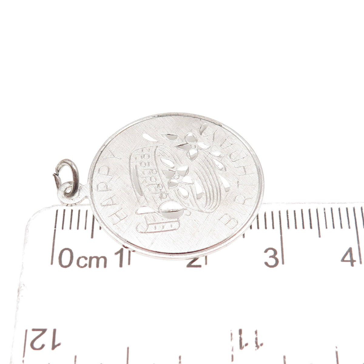 Griffith & Sons 925 Sterling Silver Vintage Happy Birthday Charm Pendant