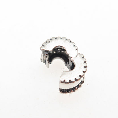 Pandora 925 Sterling Silver Beveled Clip Charm