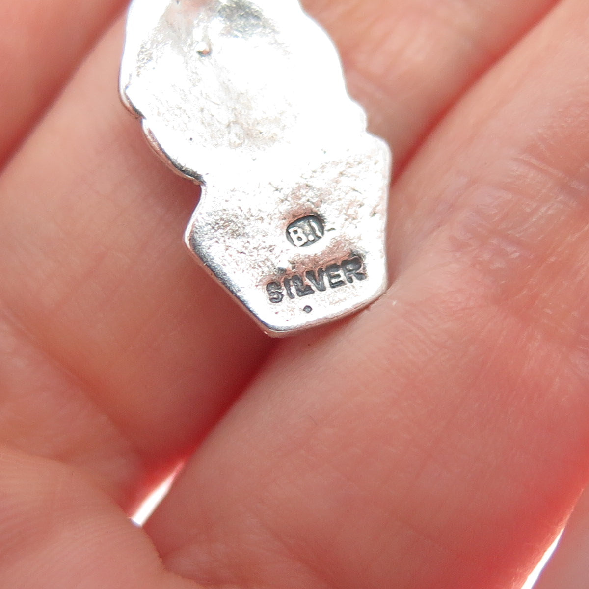 925 Sterling Silver Vintage William Shakespeare Minimalist Charm Pendant