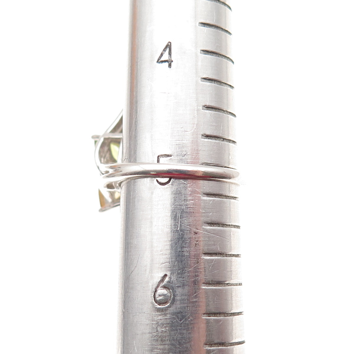 925 Sterling Vintage Real Topaz Citrine Amethyst Garnet & Peridot Ring Size 5