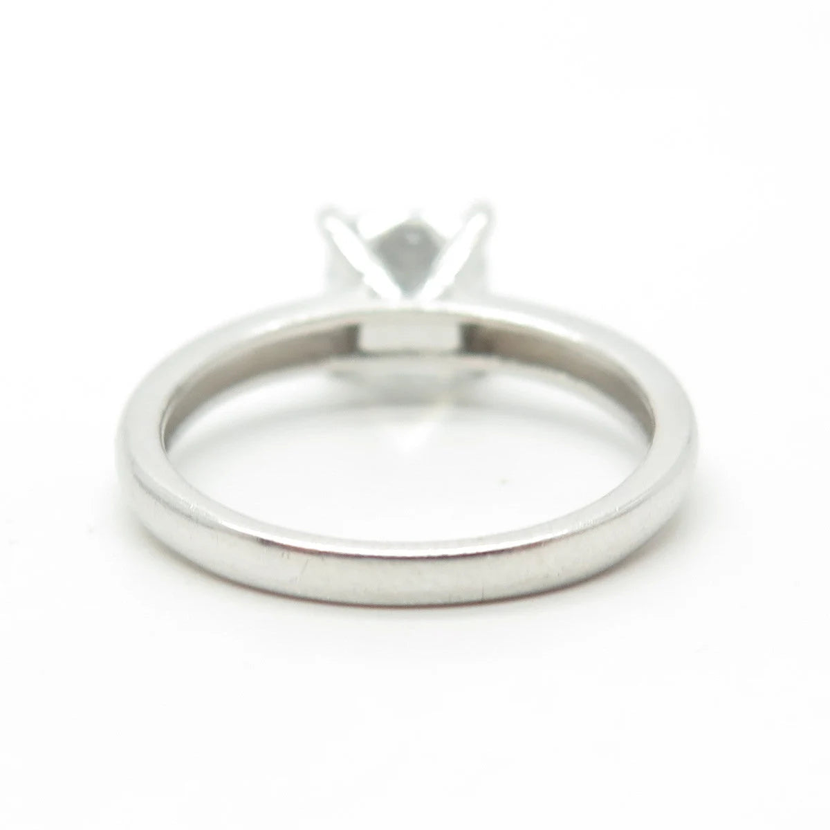 925 Sterling Silver Cushion-Cut C Z Engagement Ring Size 8.25