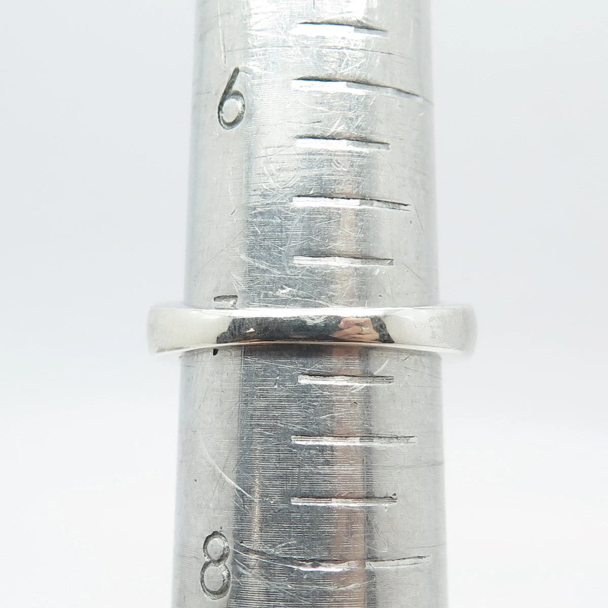 925 Sterling Silver Round-Cut C Z Ring Size 7