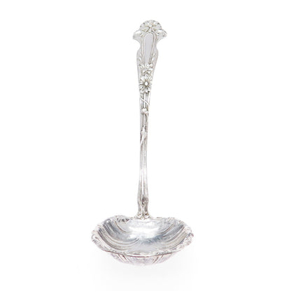 R. BLACKINTON 925 Sterling Silver Antique Art Deco Daisy Gravy Ladle