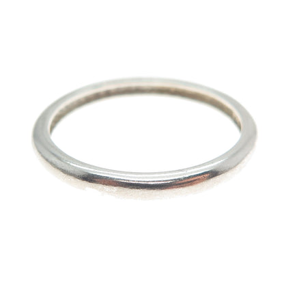 925 Sterling Silver Vintage UTC Classic Wedding Band Ring Size 10.25
