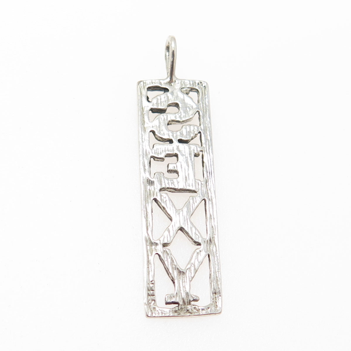 925 Sterling Silver Vintage "SEXY" Modernist Pendant