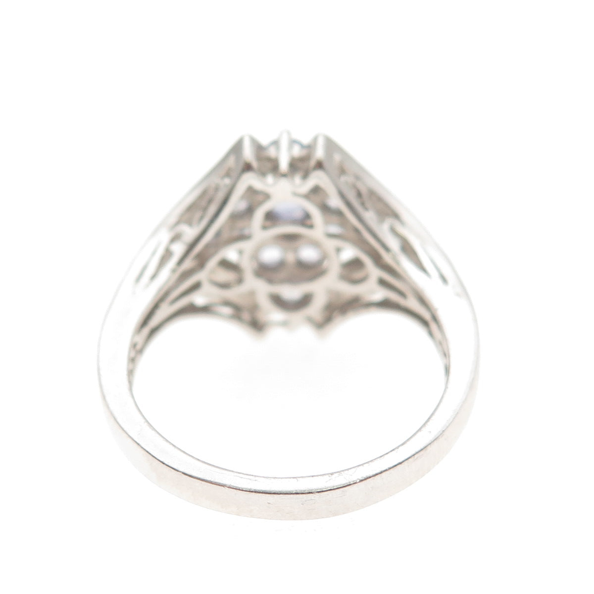 Chuck Clemency 925 Sterling Silver Real Round-Cut Tanzanite Ring Size 7