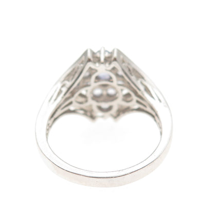 Chuck Clemency 925 Sterling Silver Real Round-Cut Tanzanite Ring Size 7