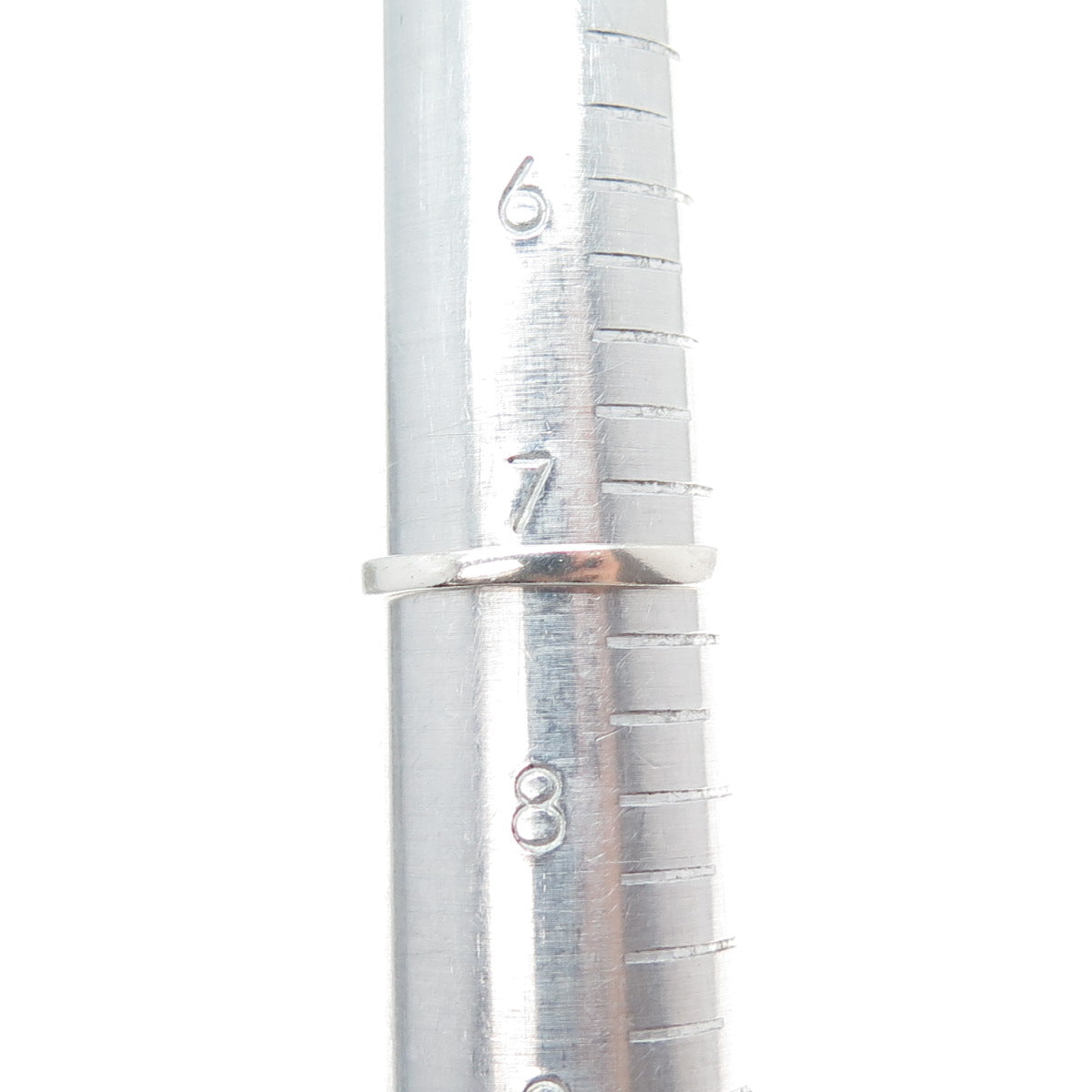 CHAPAL ZENRAY Sterling Silver Vintage Modernist Interlocked Heart Ring Size 7.25