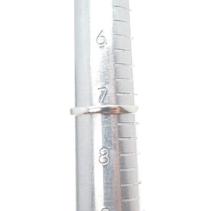 CHAPAL ZENRAY Sterling Silver Vintage Modernist Interlocked Heart Ring Size 7.25