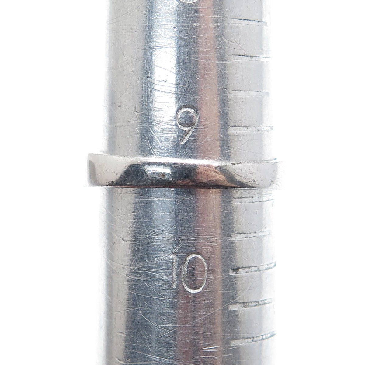 925 Sterling Silver Princess-Cut C Z Engagement Ring Size 9.5