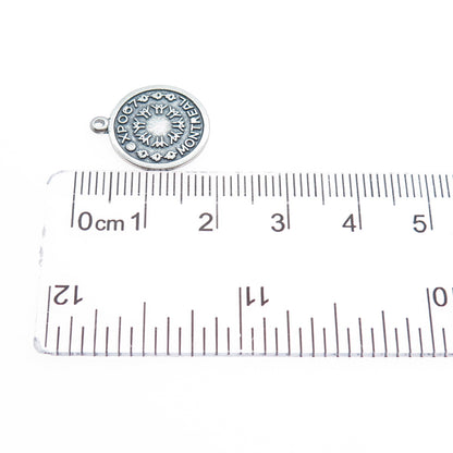 925 Sterling Silver Vintage 1967 ISJC Expo Friendship Minimalist Charm Pendant