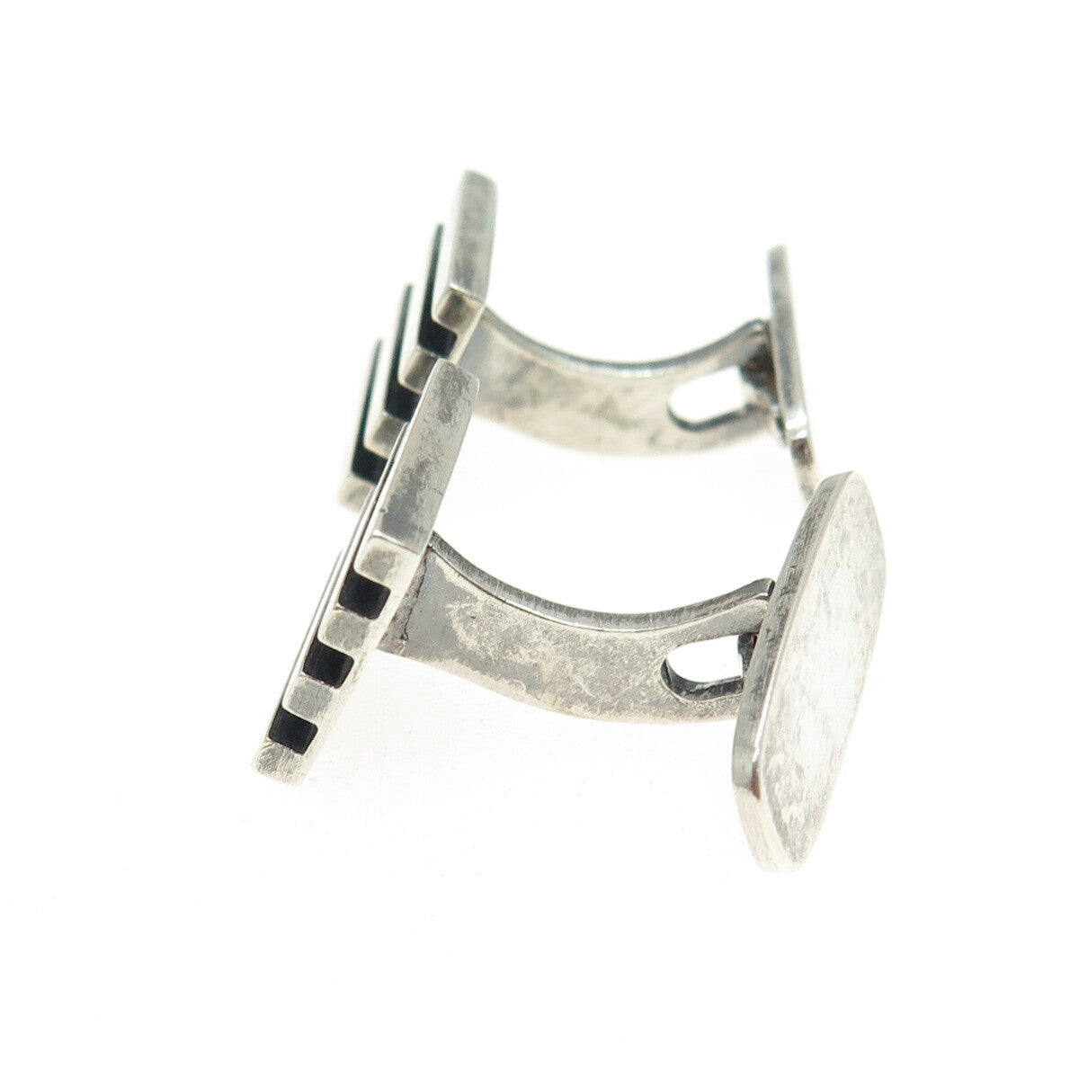 FIR. MUNKSGAARD 925 Sterling Silver Vintage Denmark Modernist Cufflinks #358
