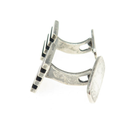 FIR. MUNKSGAARD 925 Sterling Silver Vintage Denmark Modernist Cufflinks #358