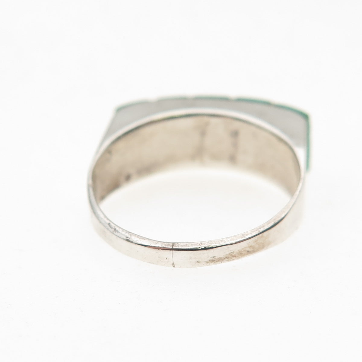 Old Pawn 925 Sterling Silver Vintage Southwestern Turquoise Ring Size 5.25