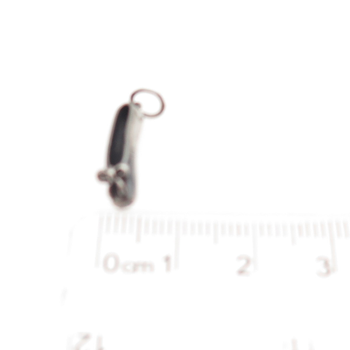 Sunwest Sterling Silver Vintage Ballerina Shoe Oxidized 3D Mini Charm Pendant