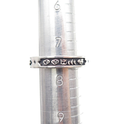 CHULYAKOV NY 925 Sterling Silver Swagg Oxidized Band Ring Size 7.75