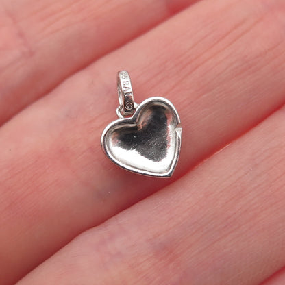 Sai 925 Sterling Silver Heart Mini Charm Pendant
