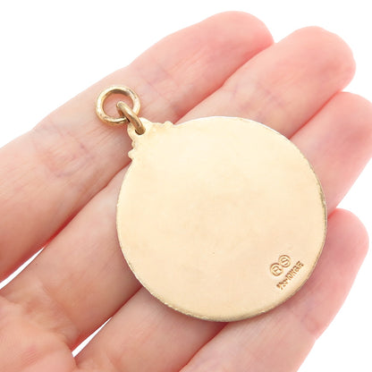 1/20 10K Gold Filled Antique WWII 1941 Bay Hills Swimming Medal Pendant