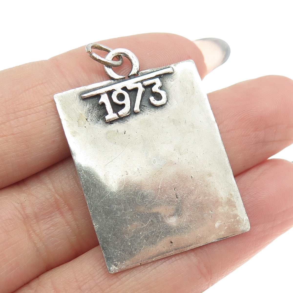 925 Sterling Silver Vintage 1973 Coat of Arms of Columbus Pendant