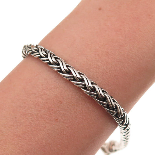 Jai by John Hardy 925 Sterling Silver Spiga Link Bracelet 7.25"