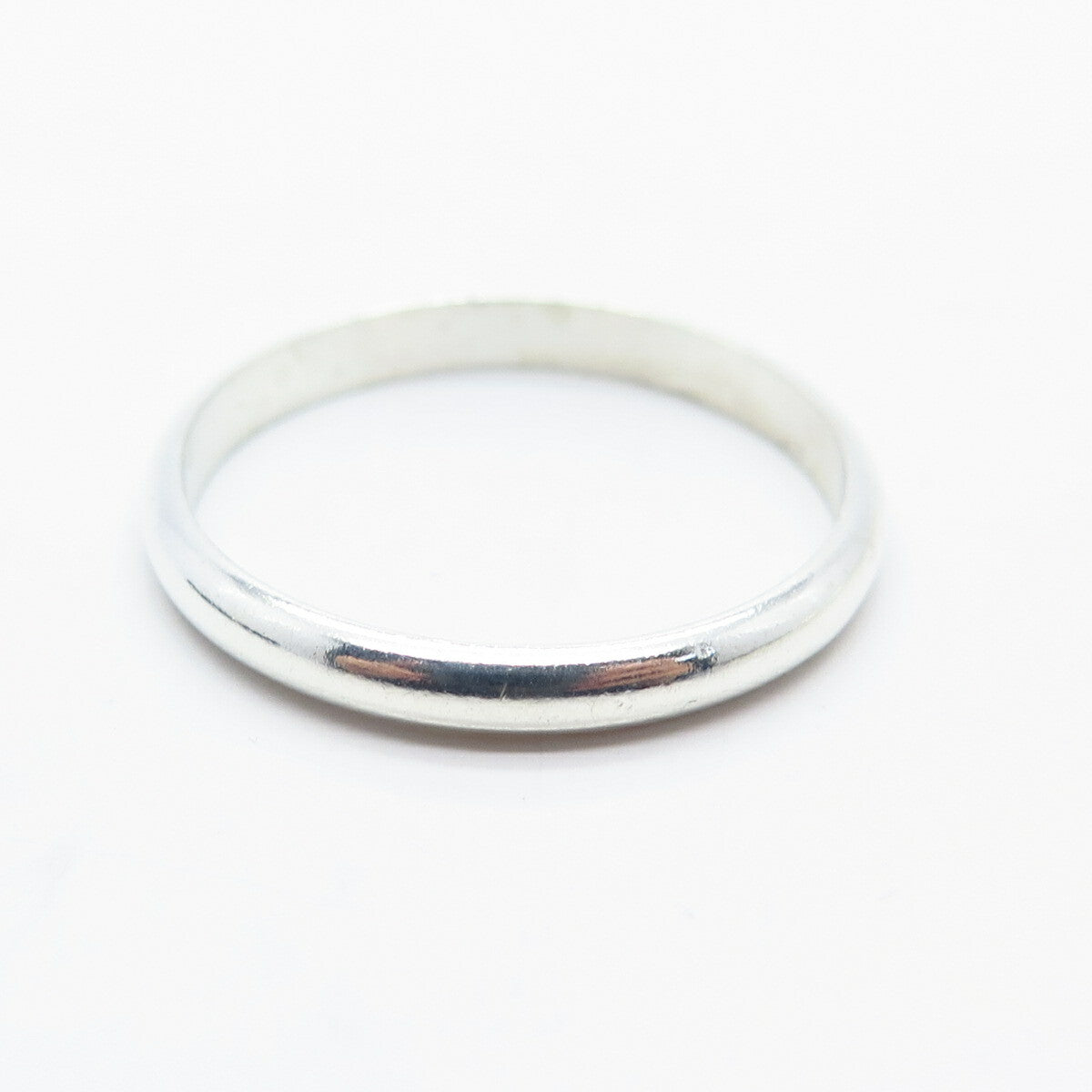 925 Sterling Silver Classic Band Ring Size 12.25