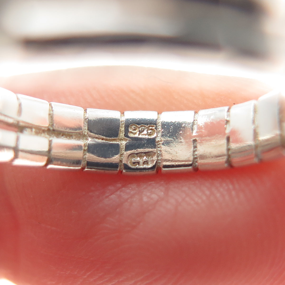 925 Sterling Silver Vintage CII Round-Cut C Z Love Knot Modernist Ring Size 6.25
