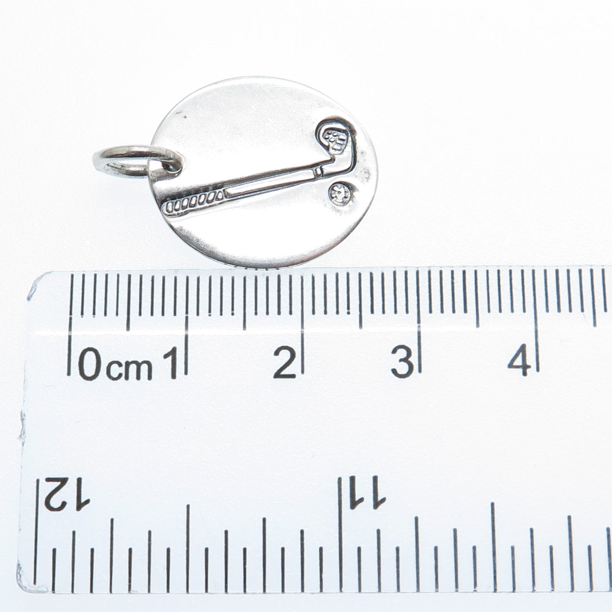 BRIGHTON 925 Sterling Silver Vintage Golf Club Oxidized Charm Pendant