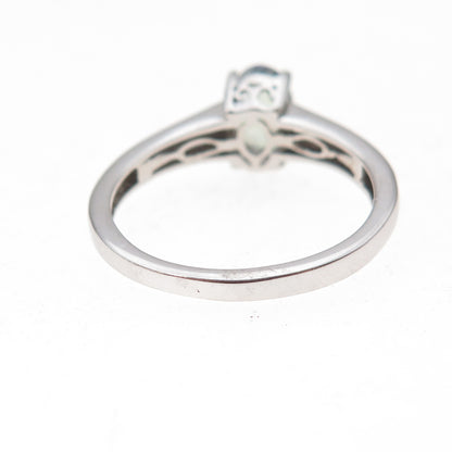 Chuck Clemency 925 Sterling Silver Real Oval-Cut Iolite Ring Size 8